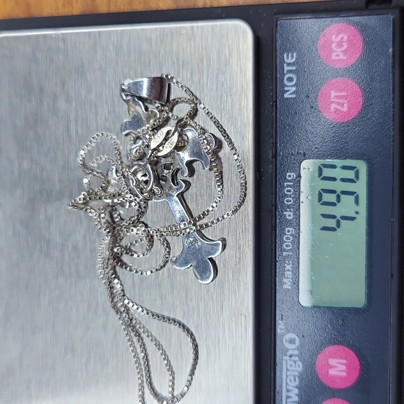 Sterling Silver Cross Pendant Necklace - Picture 4 of 4